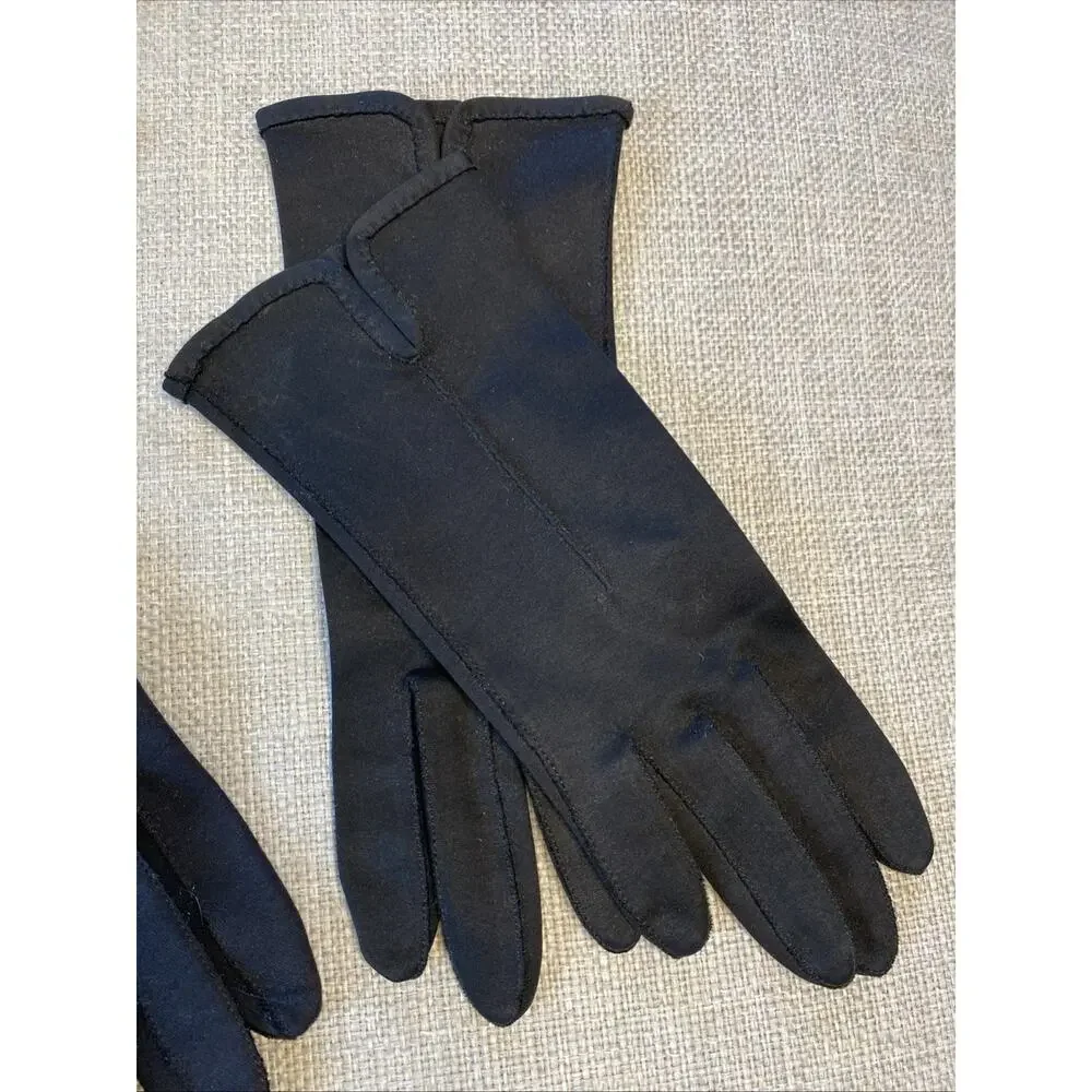 Lot of 5 Vintage Leather Cloth Dress Gloves Embroidered MCM S/M